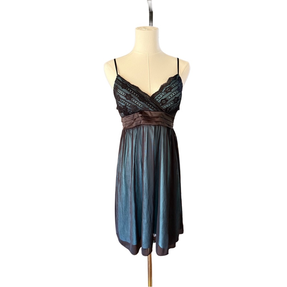 Y2K Black and Blue Overlay Dress